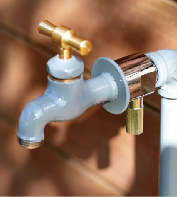 ミズタニバルブ工業 小庭リウム カモ CamoProp+StainlessPan MP-CO-CAMO-OG 『水栓柱・立水栓 屋外用』  散水、水栓、水周り